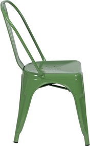 Set di 2 sedie da pranzo verdi in metallo - Ixia