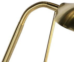 Lampada da terra dorata con lampada da lettura inclusa LED e dimmer - Diva 2