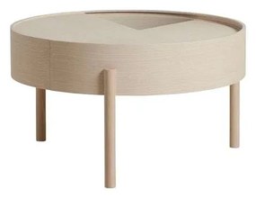 Woud - Arc Coffee Table Ø66 White Ash Woud