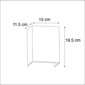 Applique da parete rustica bianca - Vete