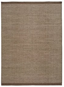 Tappeto in lana marrone , 60 x 110 cm Kiran Liso - Universal