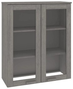 Scaffale per credenza grigio chiaro 85x35x100 cm legno di pino