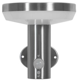 Applique da parete Solare con Sensore Movimento IP54 Acciaio Colore Bianco Naturale 4.000K
