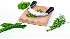 Cole&Mason - Tagliere da cucina e coltello a culla 21,5x51,5 cm faggio