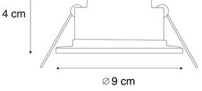 Set di 12 faretti da incasso bianchi con LED dimmerabile Dim-to-Warm 7W IP65 - Blanca