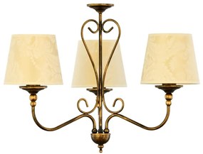 Jupiter 1750 - Lampadario a sospensione con catena SOFIA 3xE27/60W/230V