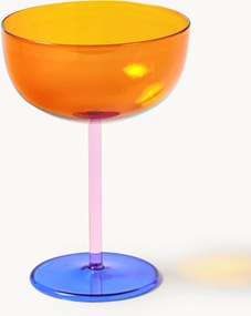 Set di 4 coppe da champagne in vetro soffiato Karisa