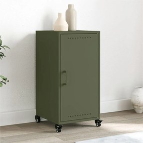 Credenza Verde Oliva 36x39x72 Cm İn Acciaio /