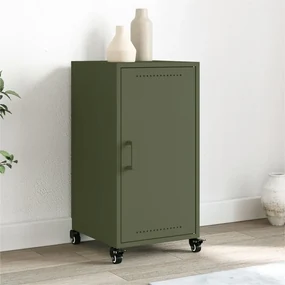 Credenza Verde Oliva 36x39x72 Cm İn Acciaio /