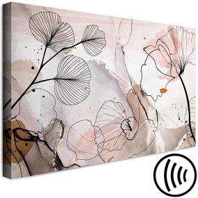 Quadro moderno Satin Flowers (1 Part) Wide