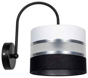 Applique CORAL 1xE27/60W/230V nero/bianco