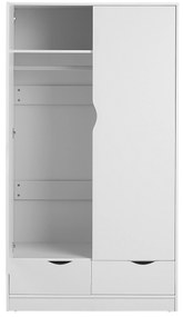 Armadio a 2 ante bianco 180 cm BREMEN Beliani