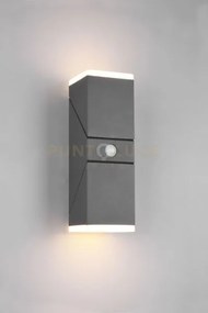 Avon applique led 14w 1600lm, 3000k da esterno antracite 2 diffusor...