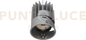 Zeus source led cob citizen 13 w 40° 1050 lm 3000 k grigio alimenta...