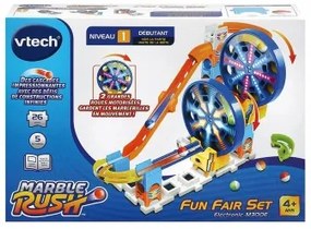 Set di Biglie Vtech Marble Rush - Expansion Kit Electronic - Fun Fair Set Circuito 26 Pezzi Pista con Rampe + 4 Anni