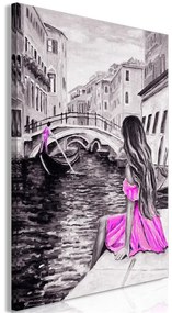 Quadro Far Dreams (1 Part) Vertical Pink  Colore Rosa, Dimensioni e Misure 80x120