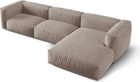 Divano angolare componibile beige (angolo destro) Martina - Micadoni Home