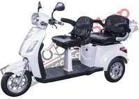 Scooter Z-TECH ZT-18 polliciTRILUX PLUS pollici 3 RUOTE 2 Posti Diffperenziale per Disabili e Anziani colore Bianco