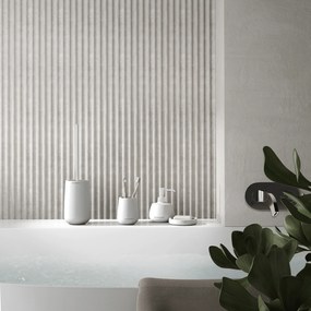 Set 4 Accessori D'Appoggio Gedy "Kira" Bianco Opaco