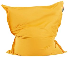 Poltrona sacco impermeabile nylon giallo 140 x 180 cm FUZZY Beliani