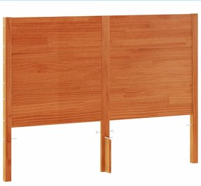 Testiera marrone cera 150 cm in legno massello di pino