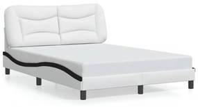 Giroletto Con Luce Led Bianco E Nero 140x200 Cm İn Similpelle /