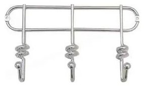 Appendiabiti da parete TWIST 13,3x25,3 cm cromo lucido