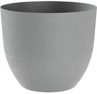 Vaso A Ciotola Over per Esterno-Interno Polietilene Effetto Ruvido Riserva D'acqua 38cm coloreFog (grigio) AMZOVER38FOG