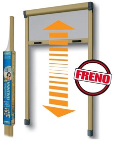 Zanzariera avvolgibile MEDAL Bazar per finestra L 140 x H 170 cm bronzo riducibile