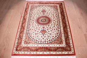 Ghom Tappeto 80x120 (Iran) Annodato A Mano