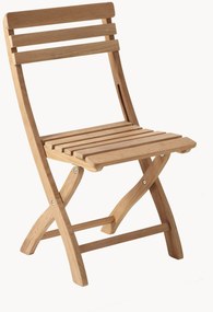 Sedia da giardino pieghevole in legno di teak Clarish