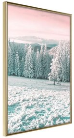 Poster  Frosty Landscape  Cornice Quadri Cornice d'oro, Larghezza x Altezza Home decor 40x60