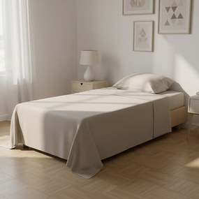 Completo letto singolo melange beige