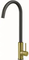 Miscelatore ACQUAMIX 9242 con canna girevole BLACK- GOLD 9242MISCINOX.L79