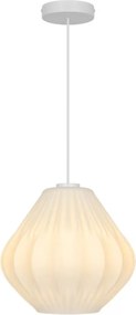 Nordlux - Lampadario a sospensione con cavo MALUCA 1xE27/15W/230V Ø 29 cm bianco