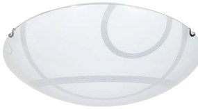 Plafoniera classico Corona LED , in vetro, bianco D. 30 cm  3100 LM LUMICOM