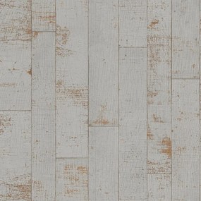 Carta da parati Metallic Wood grigio, 53 cm x 10.05 m