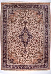 Ghom Tappeto persiano 300x400 Beige (Iran) Annodato A Mano