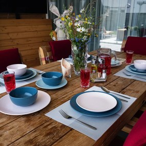 Posate argentate in acciaio inox 24 pz Mirror – Orion