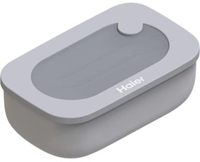HAGSG4080 Lunch Box Ermetica con Contenitore Interno, Lavabile in Lavastoviglie, Utilizzabile in Frigorifero, Freezer e Microonde, 12,2x12,2x6,8 cm,