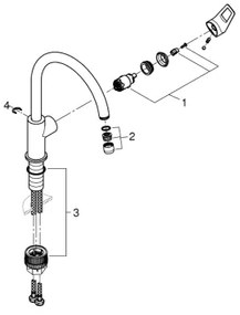 GROHE 31368001 - Miscelatore per lavello BAULOOP, cromo lucido