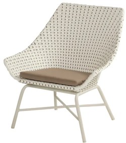 Poltrona da giardino bianca e crema Delphine - Hartman