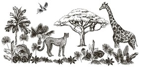 Adesivi murali decorativi Savanna - Ambiance