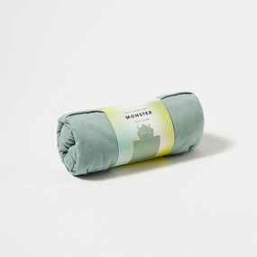 Asciugamano per neonato in cotone verde con cappuccio 62x63 cm Monster - Sunnylife