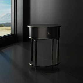 Comodino nero Aurora - Støraa