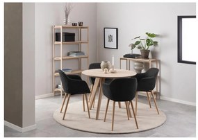 Tavolo da pranzo rotondo con piano effetto rovere ø 100 cm Townsville - Actona