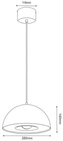 Lampadario a sospensione con filo ELGUND 1xE27/15W/230V beige