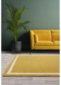 Tappeto in lana giallo ocra tessuto a mano 160x230 cm Albi - Asiatic Carpets