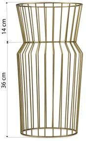 Portafiori 50x26 cm oro