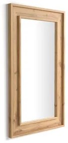 Specchiera Angelica da parete, 112x67 cm, Rovere Rustico